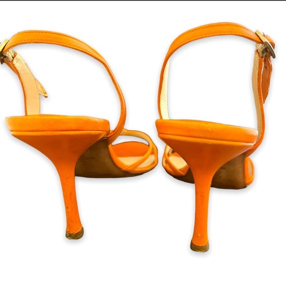 ‼️ SOLD ‼️ Jimmy Choo Orange Heels - Picture 4 of 4